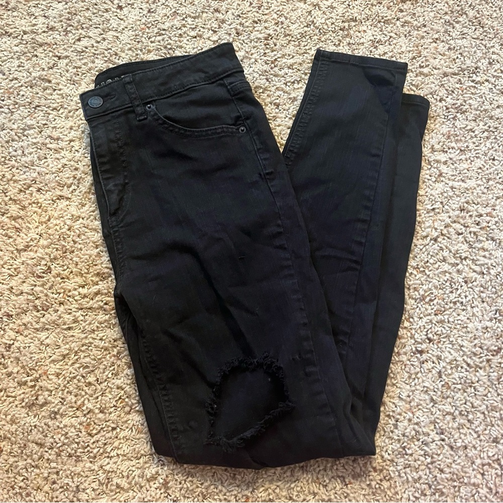 Wild Fable Distressed Black Skinny Jeans